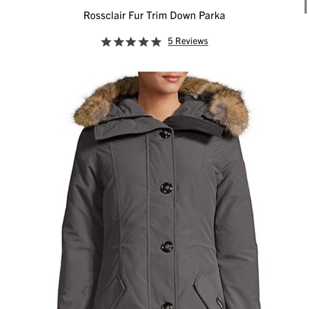 Canada Goose Rossclair Parka Fur Trim